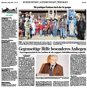 Gegenseitige Hilfe besonderes Anliegen